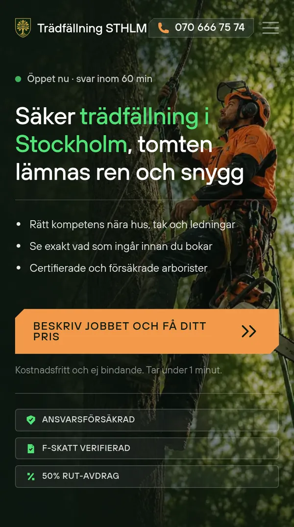 Sidan i mobilen